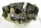 Translucent Cassiterite Crystals on Quartz -Viloco Mine, Bolivia #249647-2